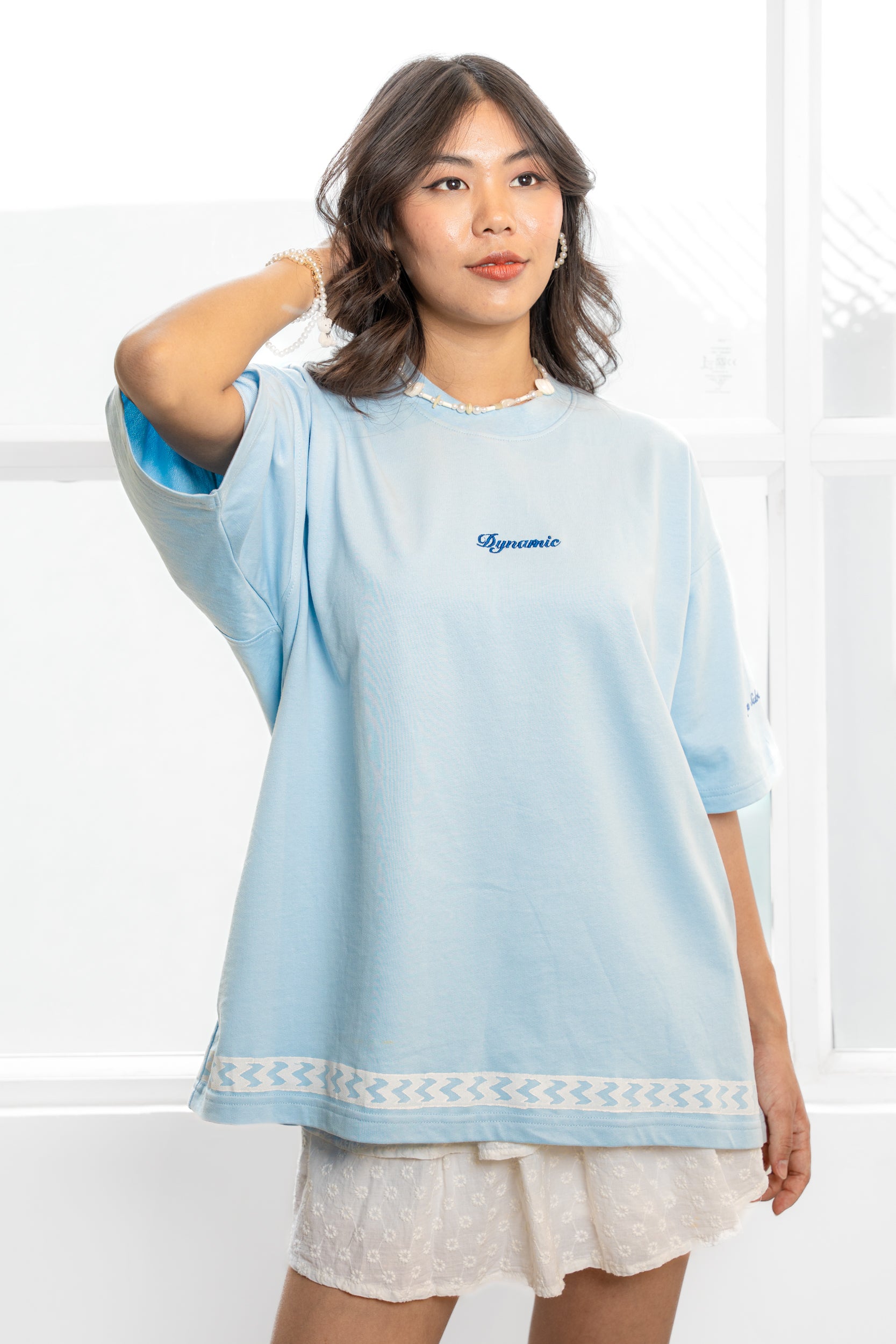 Sky & Ice - Block Printed T-Shirt