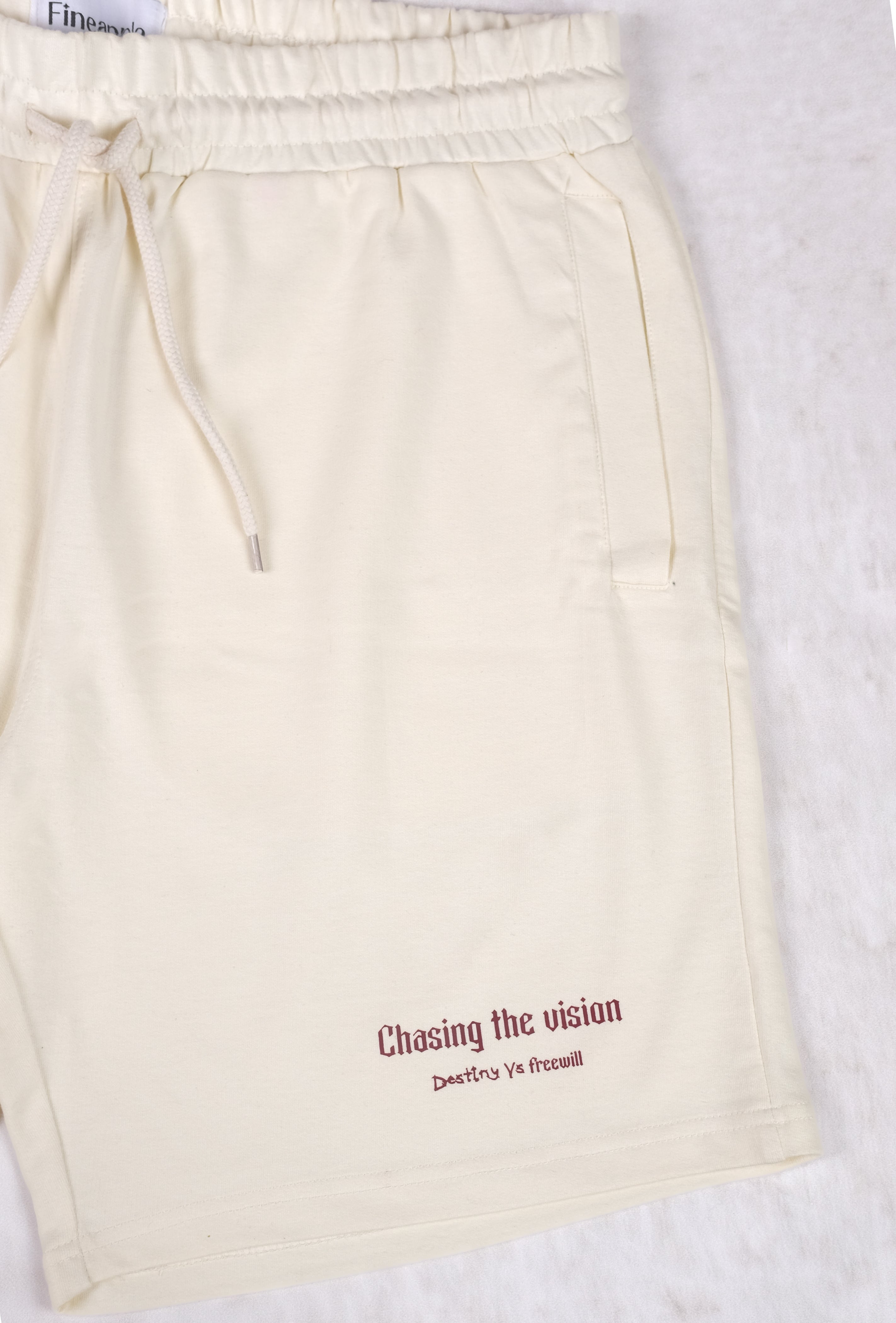 Cream Sweatshorts