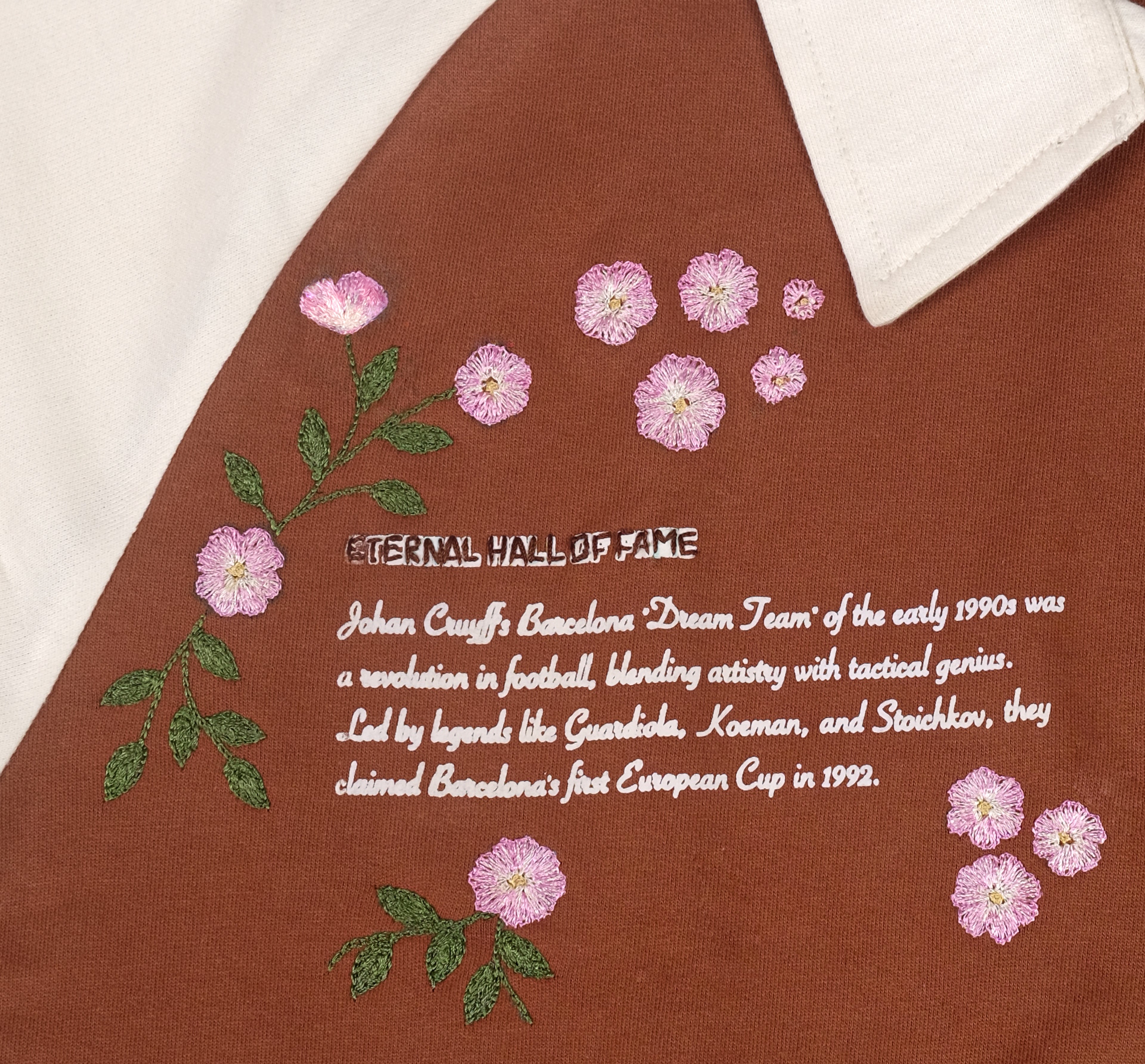 Hand Embroidered Dream Team Polo