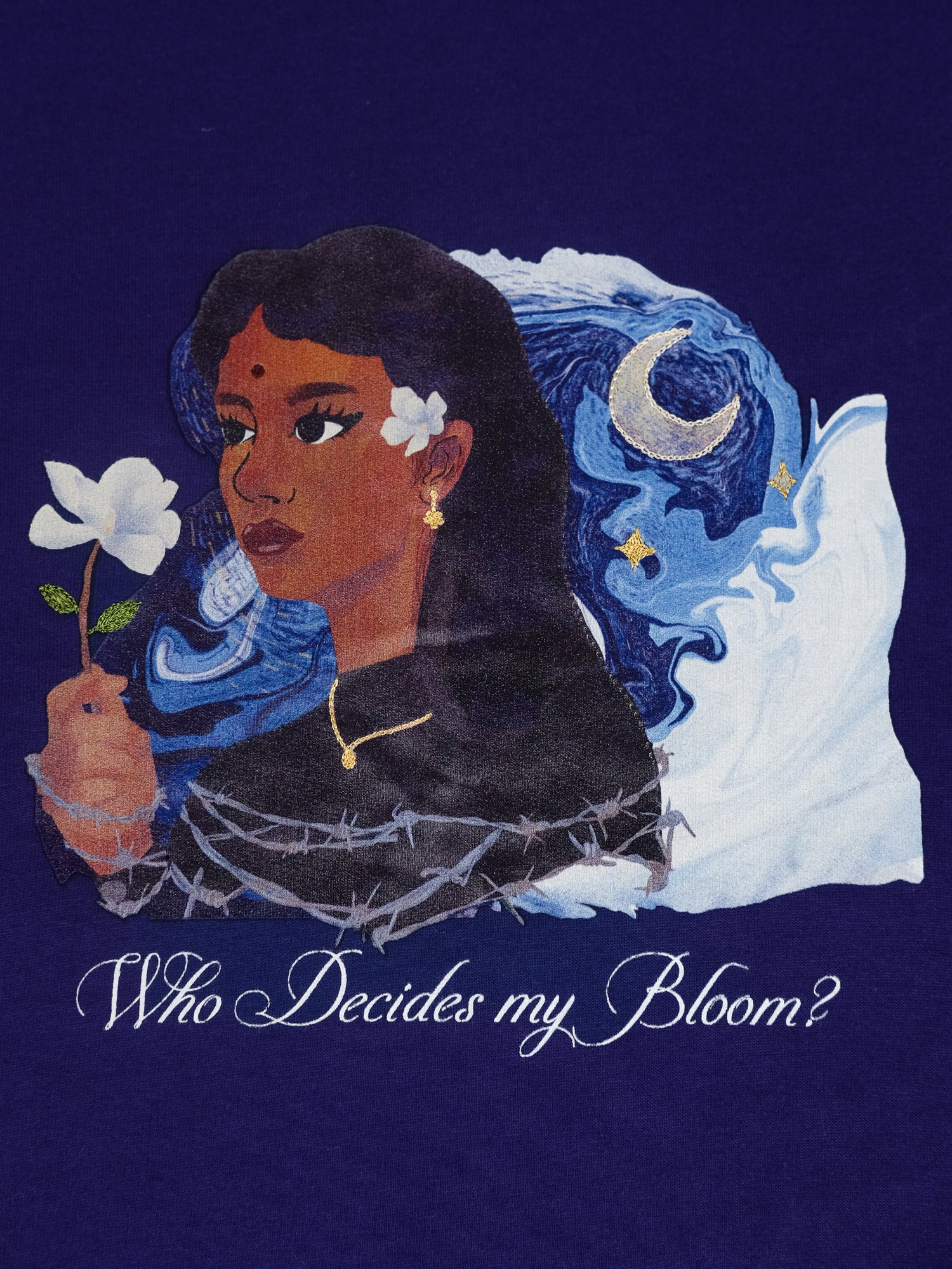 Magnolia (Appliqué over Print)