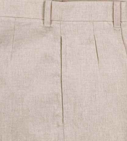 Pleated Linen Trousers (Women)