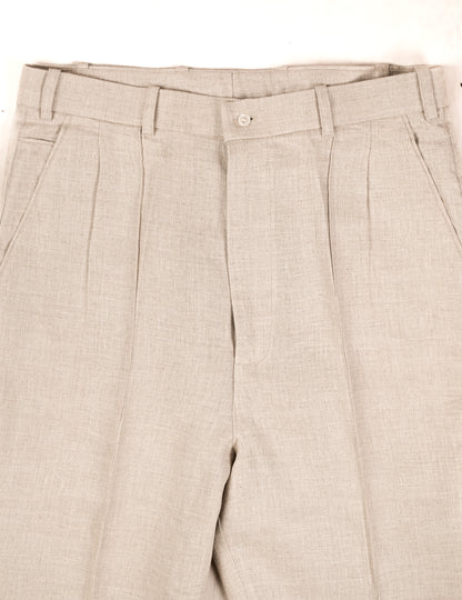 Pleated Linen Trousers (Men)