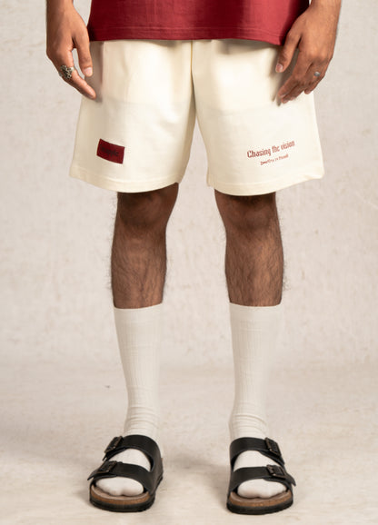 Cream Sweatshorts