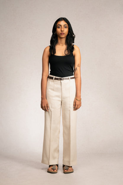 Pleated Linen Trousers (Women)
