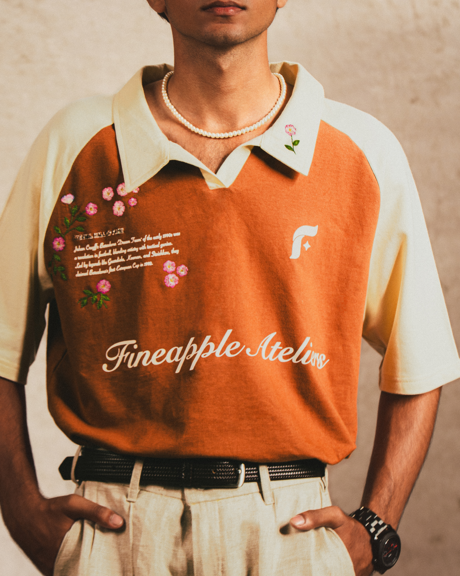 Hand Embroidered Dream Team Polo